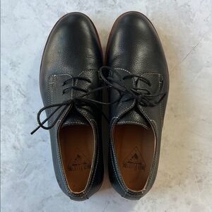 John Fluevog Black Leather Oxfords Shoes Size 5